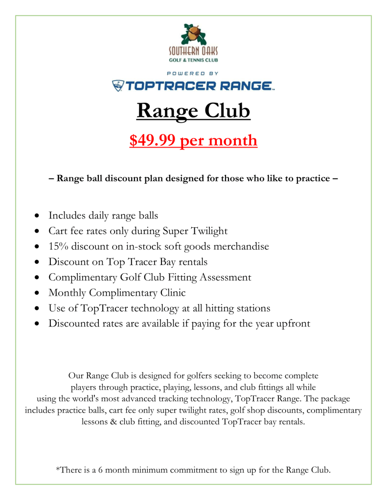 top Tracer Range Club