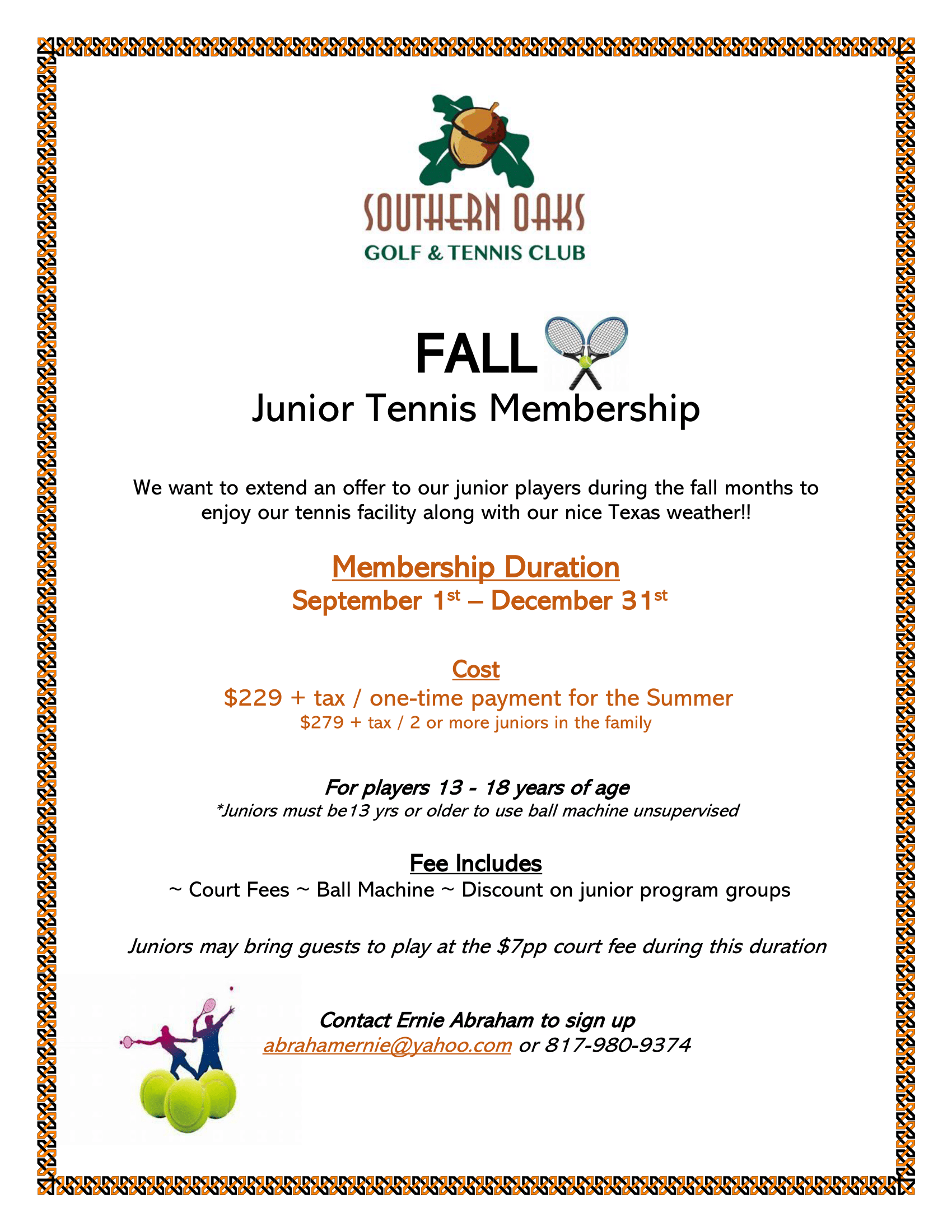 Fall Jr Membership 2025
